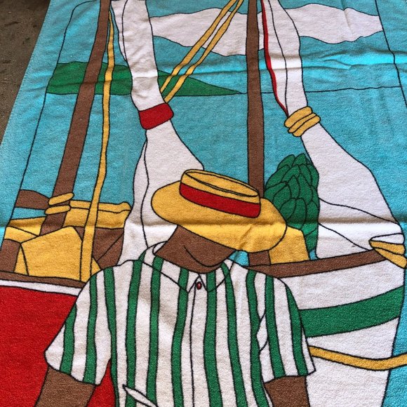 Beach Boy  Towel  St Thomas 200% cotton - Picture 2 of 3